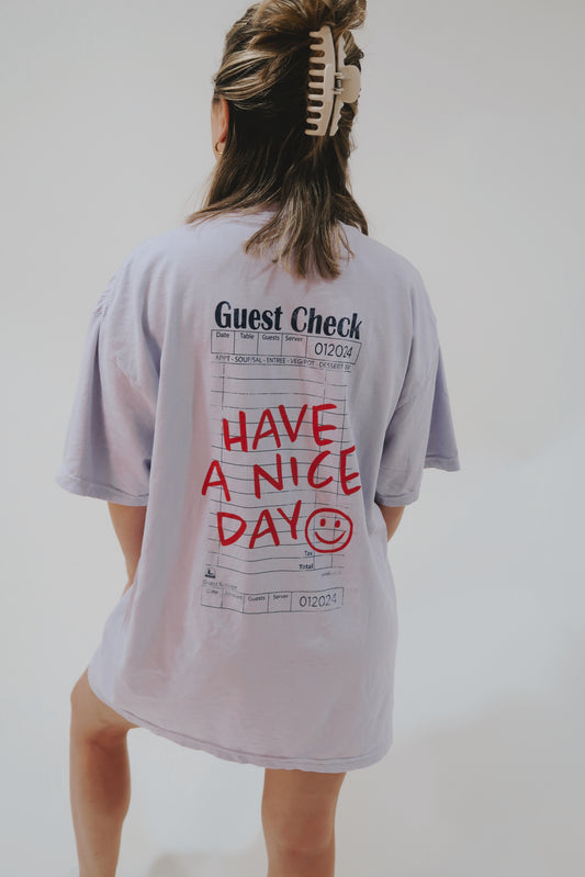 GUEST CHECK TEE